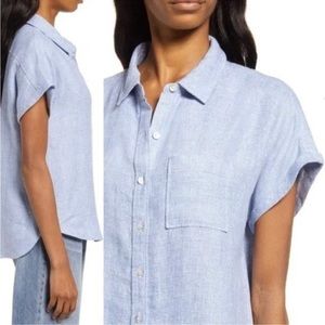 Faherty Light Blue Button Down Shirt